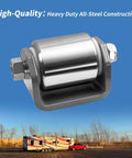 2 Pcs Steel Micro Rollers,2 Inches Trailer Roller Heavy Duty Steel Wheel Fits for RV Trailers, Motorhome and 5th Wheels