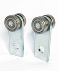 2 Sets 2 Wheel Trolley Assembly Rollers with Dual Bearings Welded Steel Construction for 1-5/8 Inch Strut Channels