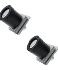 2 Pack Trolley Roller Wheels Limit Blocks For Strut Channel And Unistrut Sliding Doors, Steel Plate 2mm