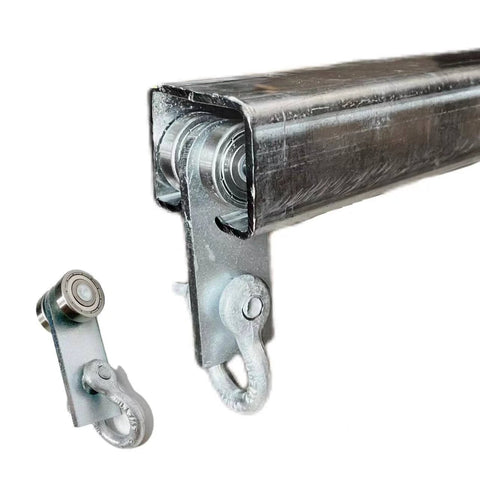 2 Sets 2 Wheel Trolley Assembly Rollers with Dual Bearings Welded Steel Construction Designed for 1-5/8 Inch Strut Channels
