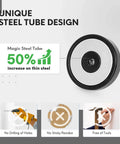 Unique steel tube design showing 50% increase in thin steel for 1-Pack Utility Cart 80 lb Load Capacity Steel Frame Heavy Duty.
