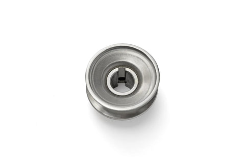 Top view of General Purpose Rugged V Groove Drive Pulley for Power Transmission Two Inch Outer Diameter Inner Diameter Five Eighths Inch
