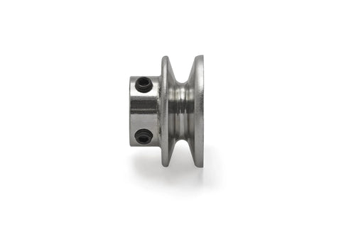 Side view of General Purpose Rugged V Groove Drive Pulley For Power Transmission Two Inch Outer Diameter Inner Diameter Five Eighths Inch