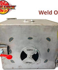 3 Inch Steel Weld On Bullet Hinge With Zerk Grease Fitting And Brass Bushing on BBQ Smoker