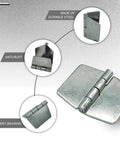 Image of 4 Pieces Heavy Duty Weldable Hinges, Steel Butt Hinge Design for Heavy Gates and Doors Corrosion Rust Resistant 2.4 x 2.9 inch