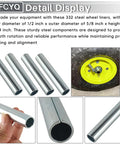 Steel Wheel Bushings 332 Replacement Part With One Half Inch Inner Diameter And Five Eighths Inch Outer Diameter And Three And One Quarter Inch Height Pack Of Four for cars