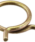 Rotor Clip HC24ST ZD Steel Single Wire Hose Clamp For One And A Half Inch Hose OD Yellow Pack Of 25 With Peen Plate Zinc Finish