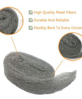 Steel Wool Fill Fabric DIY Kit for Mouse Proofing Homes, roll of coarse hardware cloth showcasing high quality metal fibers.