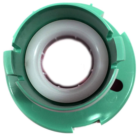 Top view of steering column lower bearing from the Steering Column Lower Bearing And Bushing Kit With Shaft Lube 905-512 Direct Replacement OE Quality.