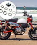 Steering Fork Bearing Kit For Honda Mini Trail Dirt Bikes Z50 Z50R Z50J CRF50 XR50 XR100 CT70 CT90 CL50 CL90 SL90 SS50 shown with bike