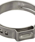Stepless One Ear Clamp 7 Millimeter Band Width Clamp ID Range 15.3 to 18.5 Millimeter Closed to Open Pack of 100 Oetiker 167 Series Stainless Steel