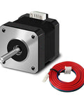42 x 34mm Stepper Motor 34mm high 1.8° Torque 15Ncm (22.3oz.in) Low Noise 2-Phrase Universal Electric DC 1.3A with 1M Cable
