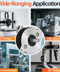 Wide-ranging applications of 0.9° Round Nema 14 Stepper Motor 2 Phase High Torque 8Ncm(11.33oz·in) Bipolar 0.4A 17Ω for 3D Printer DIY Robot CNC Machine.