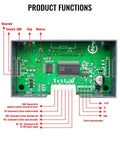 Wiring diagram of Stepper Motor Controller For Nema17 Nema23 1 To 128 Microstep 5-30V LCD Screen showing connections.