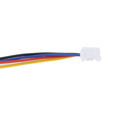 Close-up of 4-wire connector for ✝️ Mini linear lead screw nut slider 2‑phase 4‑wire stepper motor linear screw slide table slider stroke 34mm.