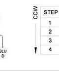 Wiring diagram for 5:1 Planetary Gearbox Nema 17 Stepper Motor 1.68A used in CNC Robotics and 3D Printers