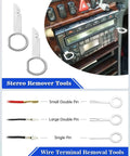 Car stereo and wire terminal removal tools for 19Pcs Trim Removal Tool Kit For Car Panels Dashboards Doors And Audio Systems Pro Grade Plastic