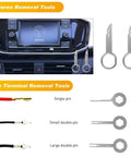 19 Piece Trim Removal Tool Set With Clip Pliers And Upholstery Remover Nylon Auto Panel Removal Kit with stereo removal tools displayed