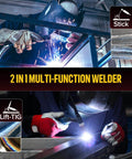 Welder using 205 Amp Mini Stick Welder 110V With Lift TIG Inverter Arc Welder For DIYers, Hot Start Arc Force Anti Stick VRD