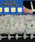 Sticky PCB Spacers 125 Pcs Set With Five Heights 4.8mm 7.9mm 11mm 14.2mm 15.8mm White Adhesive Insulated Standoff Posts Locking Snap In