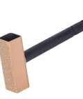Stone Dresser Disc Wheel Abrasive Tool with Anti Slip Handle shown in side view, small lightweight metal alloy for precise shaping.