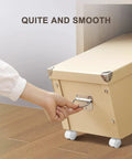 Storage box with 8 Piece 1 Inch Free Punching Pastable Plate Caster With Stickers And Screws Self Adhesive Swivel 360 Degree Rotation Universal Wheel