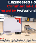 Heavy Duty Commercial Storeroom Door Lockset Grade 2 Keyed Schools and Businesses Nickel Finish ANSI A1562 ADA UL Listed with box and keys