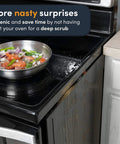 Silicone stove gap covers, 21 inch length, 2-pack, seal the gap between stove and counter to block crumbs and spills.