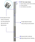 8mm Chucking Reamer H7 HSS M35 Cobalt Lathe Tool With 6 Straight Flutes And Round Shank Pro Grade Milling Cutter diagram