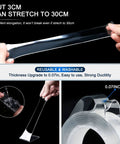 Heavy Duty Double Sided Mounting Tape Clear Removable For Walls Carpets Rugs And Posters 9.84 Foot Long And 1.18 Inch Wide
