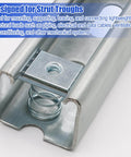 Durable 3/8 inch 16 thread strut channel nuts with zinc plating offer corrosion resistance and reliable, secure fittings