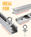 Heavy Duty Strut Channel Nut And Eye Bolt Set With Stainless Steel Eye Bolts M8 And M10 Zinc Plated Spring Nuts And Long Spring