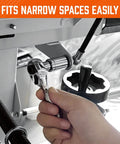 Using Stubby 1/4-Inch Ratchet Wrench Set With 90-Tooth Reversible Drive in a narrow automotive space