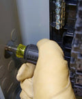 Using 6-In-1 Stubby Screwdriver And Nut Driver with Interchangeable Shaft on electrical panel, non-magnetic nut driver set