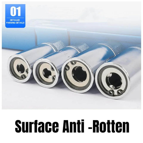 Heavy Duty Stud Extractor Set For Broken Stud Removal, 4 Piece Metric Stud Remover Kit with 6mm, 8mm, 10mm, 12mm sockets