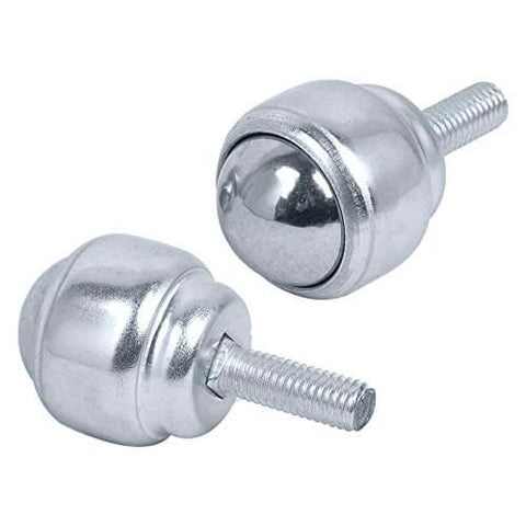 1 Inch Ball Transfer Bearings M8 Stud Mounted Carbon Steel Roller Ball Units for Conveyors Tables Casters with Smooth 360 Degree Rotation 77 lb Load Set of 4 close-up view