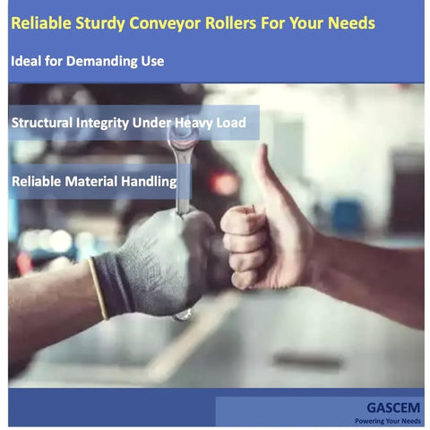 Hands shaking in agreement on using Set Of 2 Heavy Duty Galvanized Steel Conveyor Rollers For Roller Conveyor Systems.
