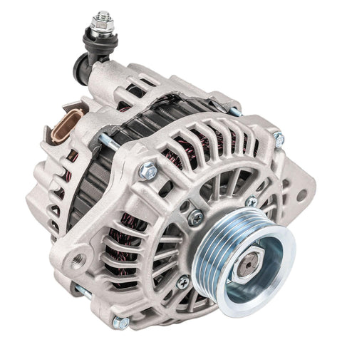 110 Amp 12V Alternator For Subaru Outback Legacy 2005 To 2009 2.5L With CW Rotation And 5 Groove Pulley New OE Standard Replacement 11024N 11024