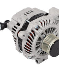 Front view of Premium 110 Amp 12 Volt Replacement No Fuss Alternator For Subaru Outback And Legacy 2013 2014 Two Point Five Liter Engine