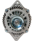 Front view of Drop In 12V 110A Alternator Replacement For Subaru Legacy And Outback 2005 To 2009 With Internal Regulator And Solid Pulley