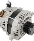 Beefed Up 130A High Output Alternator Replacement For Subaru Crosstrek 2016 2017 2.0L Base Limited Premium Sport Touring Impreza 2015 2016 WRX 2018 2021 2.0L Durable Easy Install Ready To Drive showing front view with 6-groove pulley
