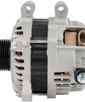 Side view of 110 Amp High Output Alternator For Subaru Forester 2011 2012 2013 2.5L X Limited Premium Touring Convenience XS XT Sports XT Plug And Play Replacement 11579 Fits Forester X XS XT Sports 2.5L Engines.