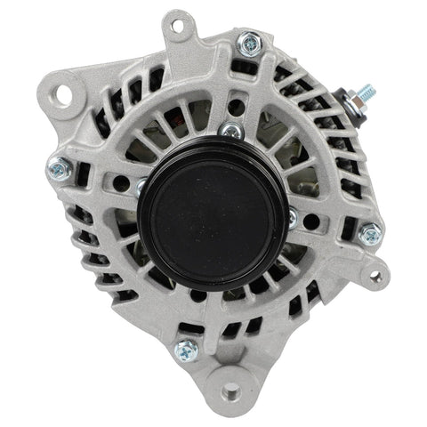 Front view of Beefed Up High Output 130 Amp 12V Alternator For Subaru Forester 2.0L 2014 2018 And 2.5L 2014 2016 2018 With 6 Groove Clutch Pulley