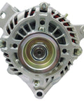 Front view of New 12V 110A Alternator For Subaru Forester 2.5L H4 2011 2012 2013 Drop In Replacement With Clockwise Rotation IR IF Regulator S6 Pulley