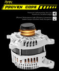 130A Beefed Up Alternator For Subaru Forester 2014-2018 2.0L 2.5L H4 Gas 12V CW Clockwise 6 Groove Clutch Pulley Direct Fit Replacement