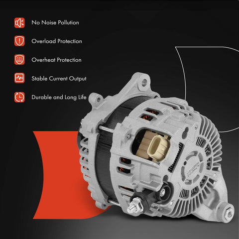Heavy Duty 12V 130A Alternator For Subaru Outback Crosstrek Legacy 2015 2017 2016 2017 2.0L 2.5L With 6 Groove Decoupler Pulley
