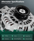 Automotive Alternator 12V 110Amp For Subaru Impreza 2.0L 2012 2013 2014 And XV Crosstrek 2.0L with 6-Groove Pulley