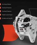 Ride Ready Replacement Alternator For Subaru Legacy 1995 To 1999, 12V 85A, 5 Groove Pulley, Clockwise Rotation, Direct Fit, Replaces 23700AA210