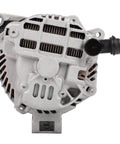 Front view of Premium 110 Amp 12 Volt Replacement No Fuss Alternator For Subaru Outback And Legacy 2013 2014 Two Point Five Liter Engine Fits Premium Limited Touring Trims CW Rotation