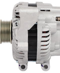 Side view of Premium 110 Amp 12 Volt Replacement No Fuss Alternator For Subaru Outback And Legacy 2013 2014 Two Point Five Liter Engine Fits Premium Limited Touring Trims CW Rotation
